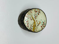 Thumbnail for Round Metal Pill Box with Painted Enamel Top Devil's Details 