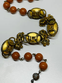 Thumbnail for Sienna Acrylic and Rhinestone Rose Beaded Choker Devil's Details 