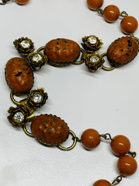 Thumbnail for Sienna Acrylic and Rhinestone Rose Beaded Choker Devil's Details 