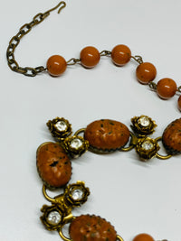 Thumbnail for Sienna Acrylic and Rhinestone Rose Beaded Choker Devil's Details 