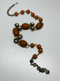 Thumbnail for Sienna Acrylic and Rhinestone Rose Beaded Choker Devil's Details 