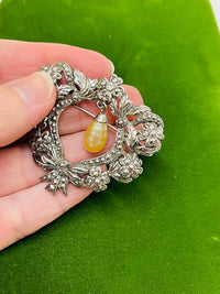 Thumbnail for Silver Floral Reef with Pearl Dangle Devil's Details 