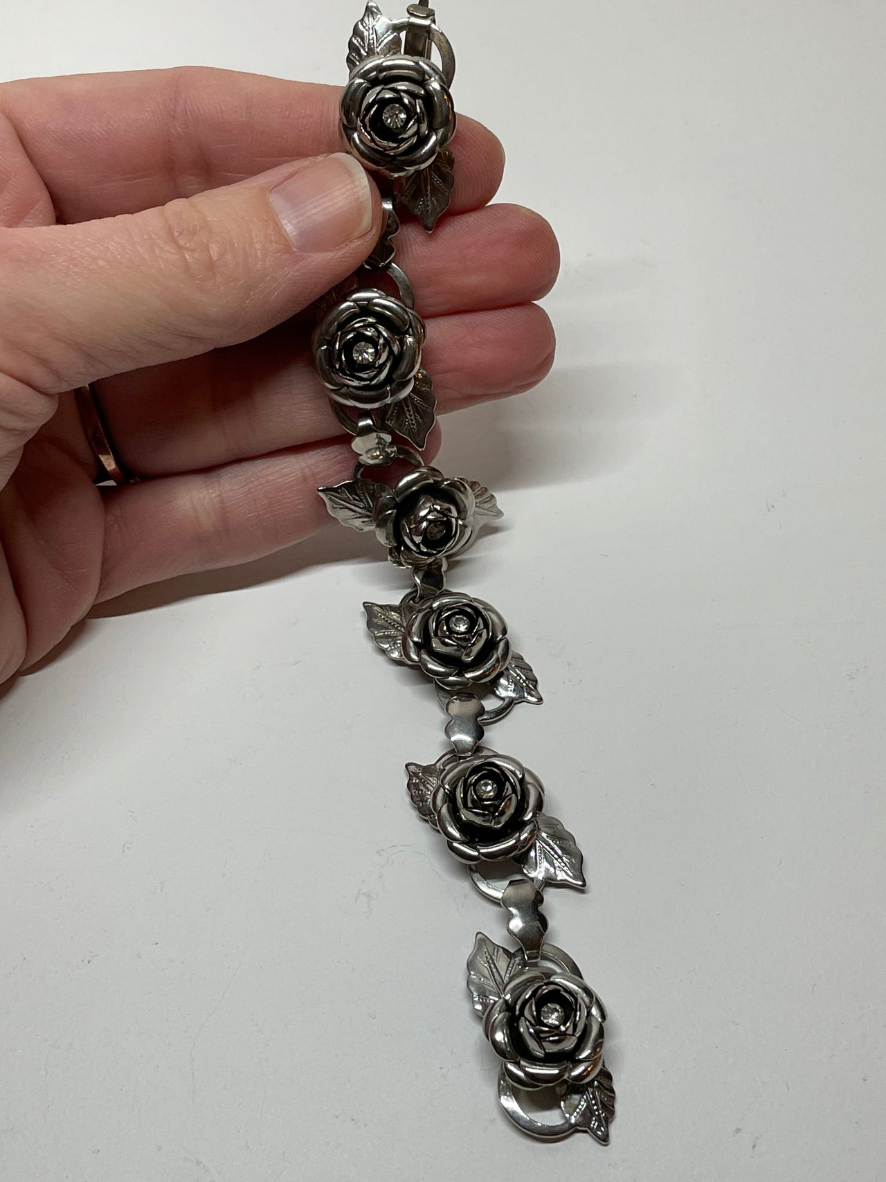 Silver Rose Bracelet Bloomers and Frocks 