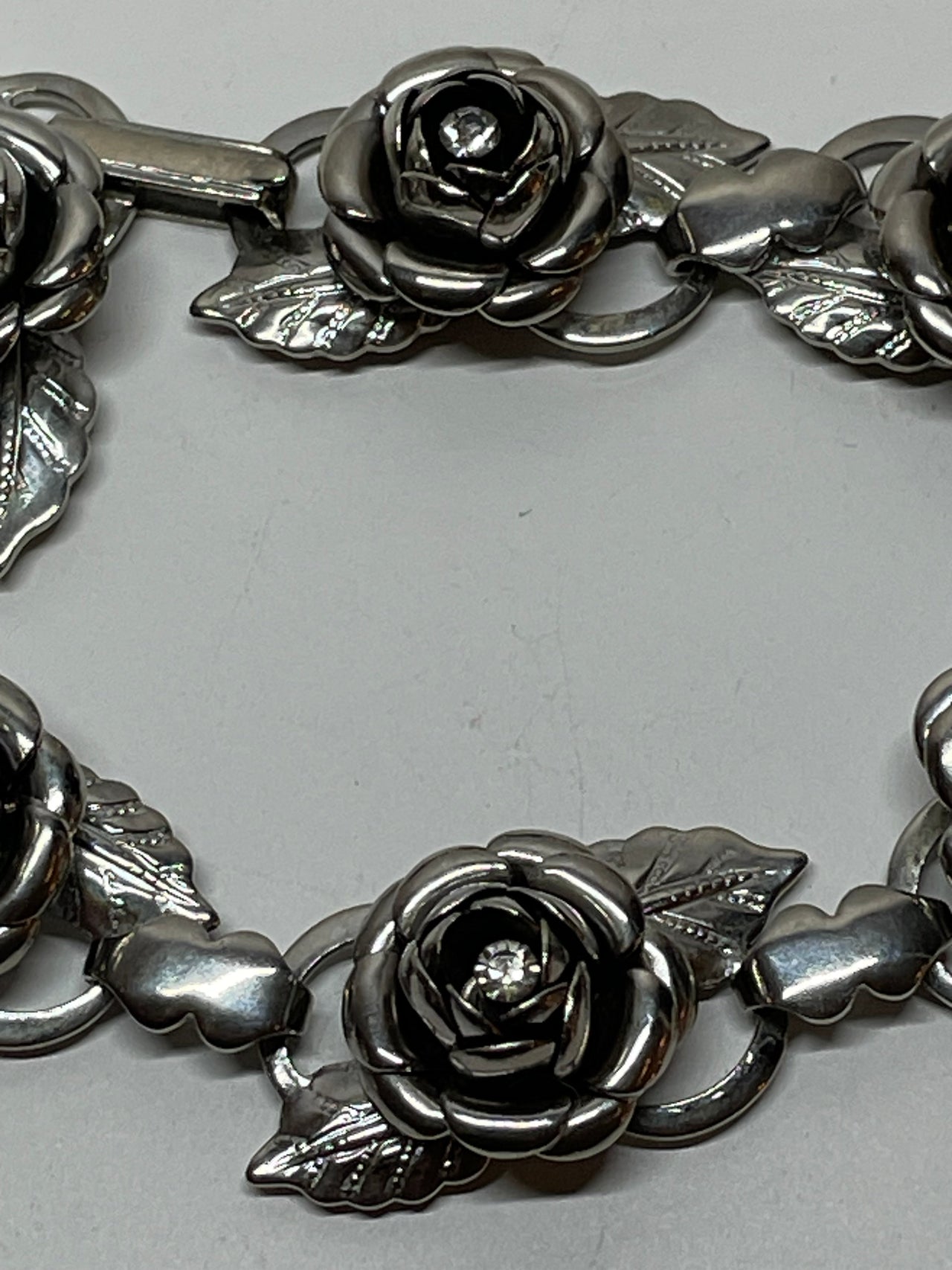 Silver Rose Bracelet Bloomers and Frocks 