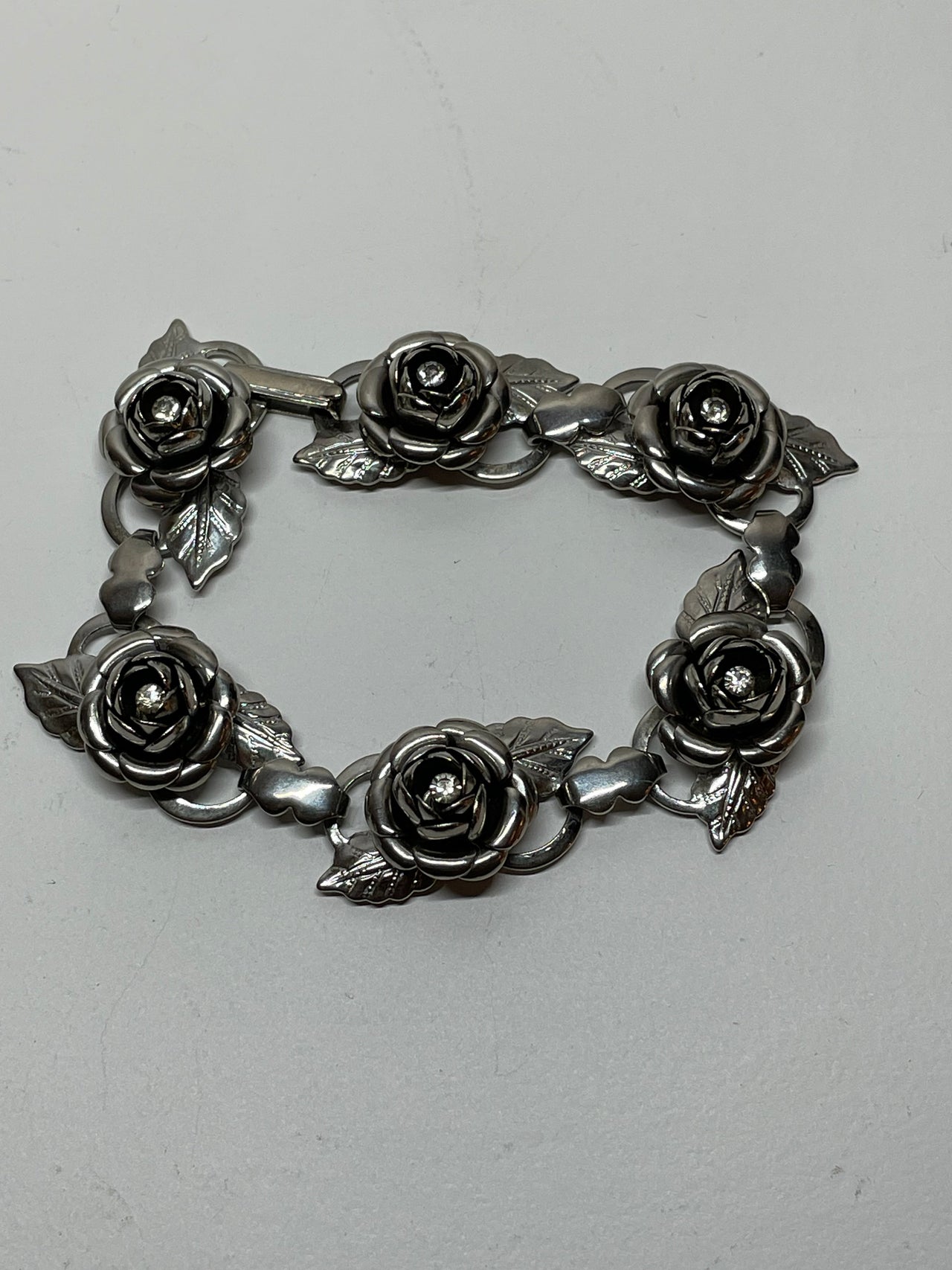 Silver Rose Bracelet Bloomers and Frocks 