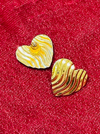 Thumbnail for Textured Heart Stud Earrings Jewelry Bloomers and Frocks 