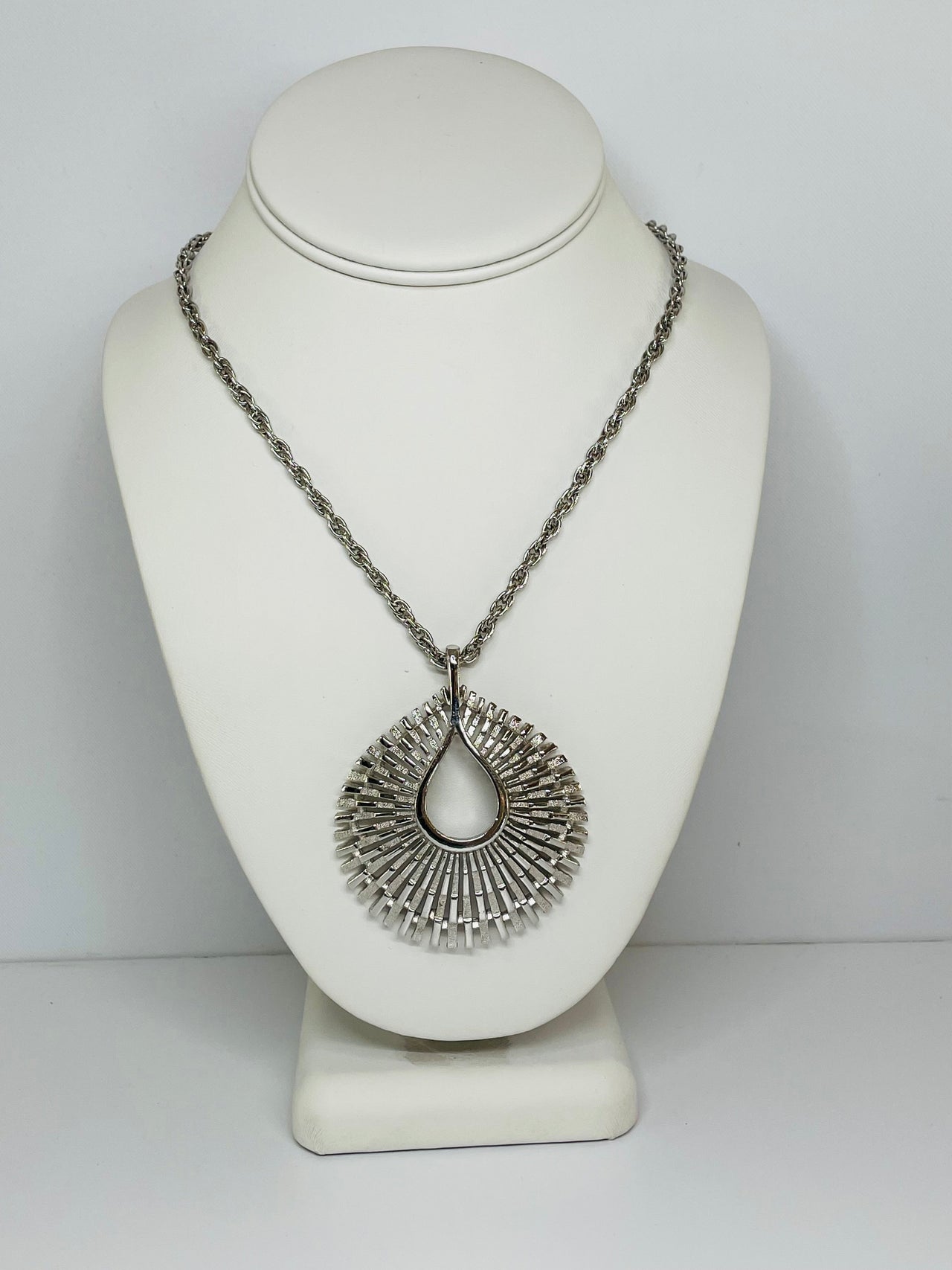 Trifari Silver Pendant Devil's Details 