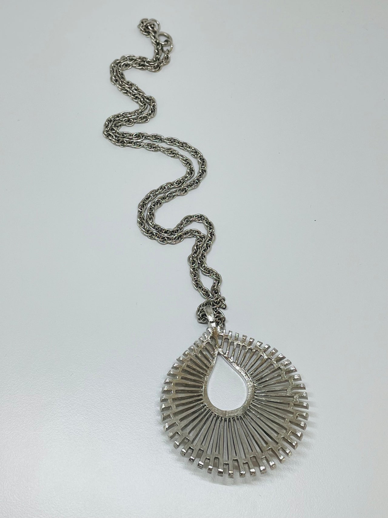 Trifari Silver Pendant Devil's Details 