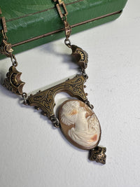 Thumbnail for Victorian Drop Cameo Necklace Jewelry Bloomers and Frocks 