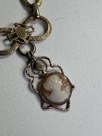 Thumbnail for Victorian Gold Fill Cameo Necklace Bloomers and Frocks 