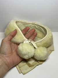 Thumbnail for White Faux Fur collar Bloomers and Frocks 