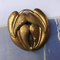 Thumbnail for 1930s Art Deco Brass Fur Clip Accessory Bloomers and Frocks 