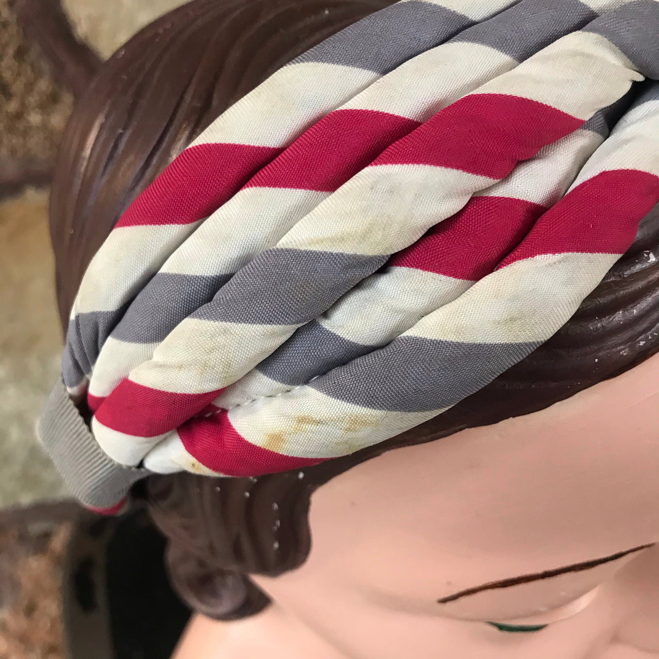 1940s Candy Striped Headband Accessory Bloomers and Frocks 