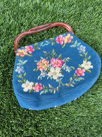 Thumbnail for 1950s Blue Embroidered Handbag Bloomers and Frocks 