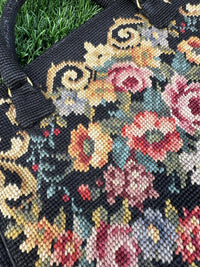 Thumbnail for 1960s Black Floral Carpetbag Bloomers and Frocks 