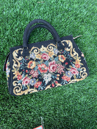 Thumbnail for 1960s Black Floral Carpetbag Bloomers and Frocks 