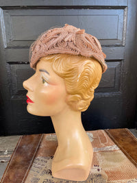 Thumbnail for 1960’s Blush Lampshade Hat Hat Bloomers and Frocks 