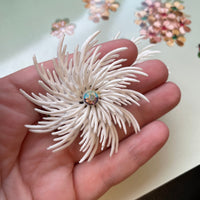 Thumbnail for 1960s White Whispy Plastic Earrings Jewelry Bloomers and Frocks 