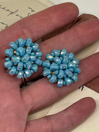 Thumbnail for Blue AB Glass Beaded Necklace and Earring Set Bloomers and Frocks 