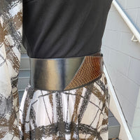 Thumbnail for Brown and Black Snakeskin Belt Accessory Bloomers and Frocks 