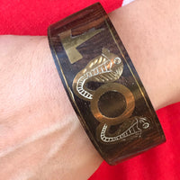 Thumbnail for Cobra Snake Egyptian Style Wood Cuff Bracelet Jewelry Bloomers and Frocks 