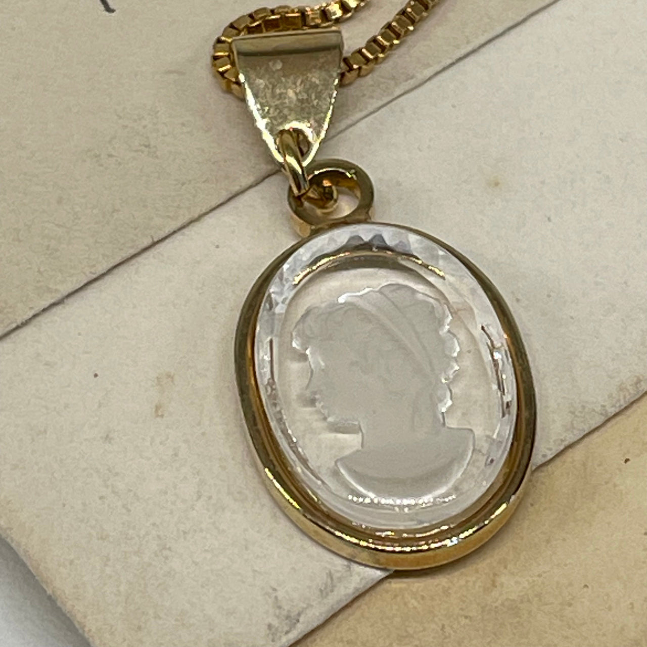 Cut Glass Cameo Pendant Bloomers and Frocks 