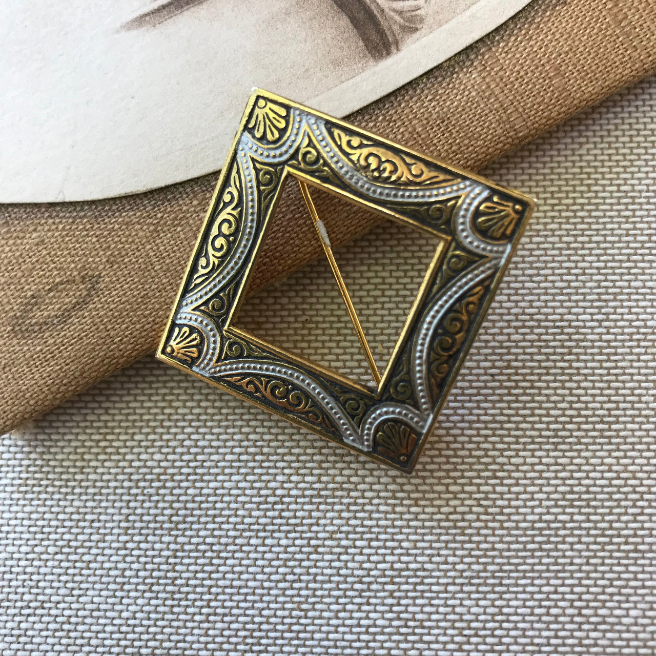 Damascene Open Square Pin Bloomers and Frocks 