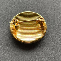 Thumbnail for Damascene Round Floral Brooch Bloomers and Frocks 