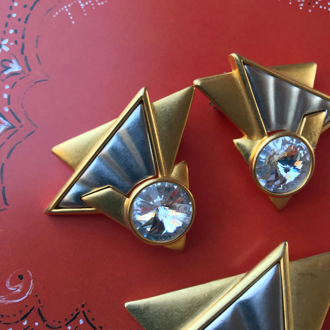 Deadstock Lady Remington Brooch and Earrings Jewelry Bloomers and Frocks 