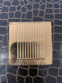 Thumbnail for Gold Avon Compact with Stripes and Filigree Bloomers and Frocks 