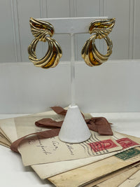 Thumbnail for Gold Door Knocker Earrings Bloomers and Frocks 