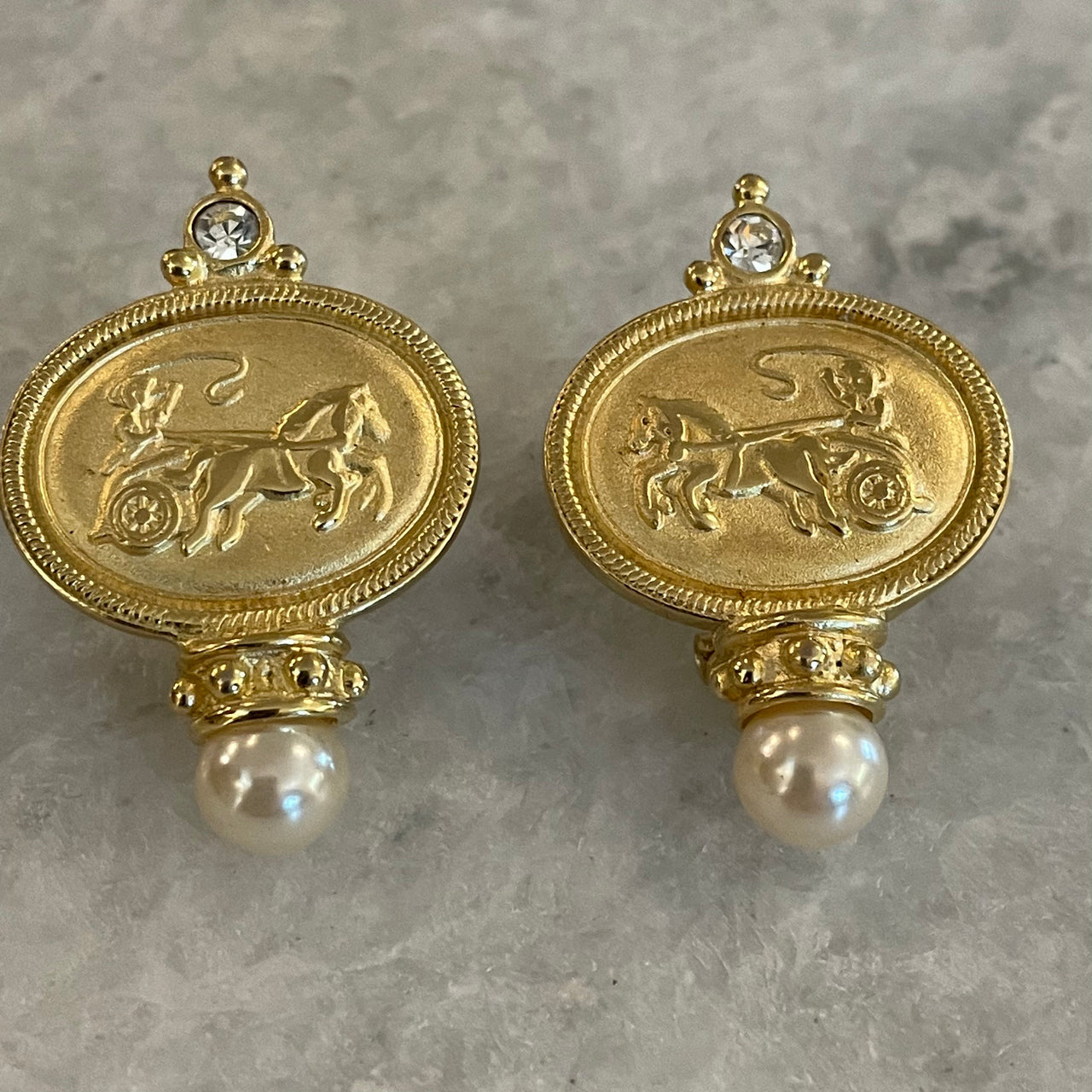 Horse and Buggy Pierced Earrings Bloomers and Frocks 