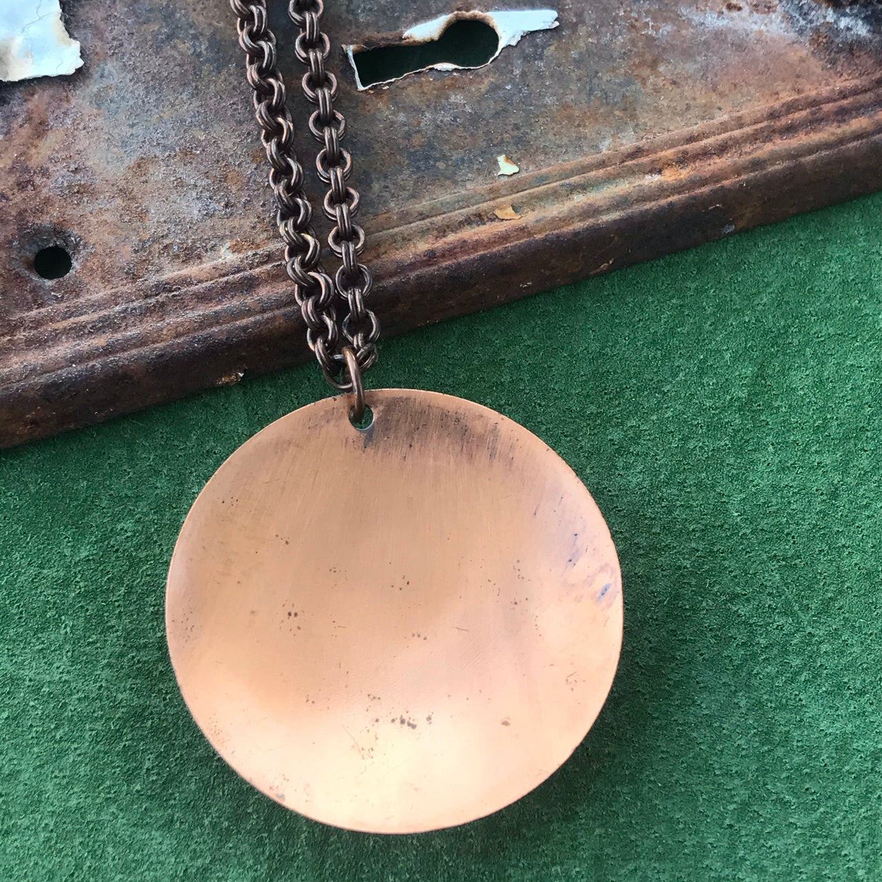 Midcentury Copper “Coil” Pendant Jewelry Bloomers and Frocks 