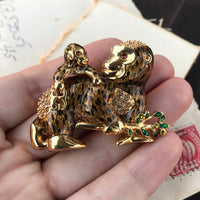 Thumbnail for Monkey and Baby Rhinestone Brooch Jewelry Bloomers and Frocks 