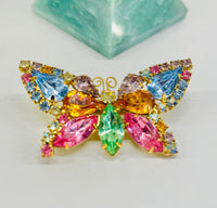 Thumbnail for Rainbow Rhinestone Butterfly Brooch Jewelry Bloomers and Frocks 