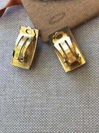 Thumbnail for Rectangular Damascene Clip-On Earrings Jewelry Bloomers and Frocks 