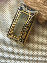 Thumbnail for Rectangular Damascene Clip-On Earrings Jewelry Bloomers and Frocks 