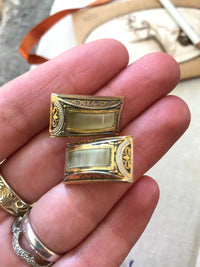Thumbnail for Rectangular Damascene Clip-On Earrings Jewelry Bloomers and Frocks 