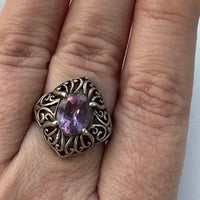 Thumbnail for Sterling Silver Ring with Purple Stone Bloomers and Frocks 