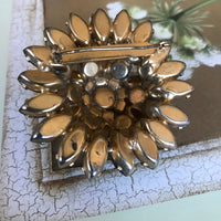 Thumbnail for Three-Dimensional Brown and Amber Rhinestone Brooch Jewelry Bloomers and Frocks 