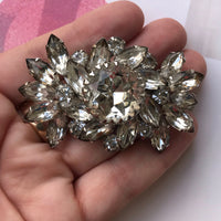 Thumbnail for Vintage Clear Rhinestone Burst Statement Brooch Jewelry Bloomers and Frocks 