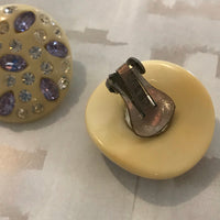 Thumbnail for Weiss Cream Rhinestone Earrings Jewelry Bloomers and Frocks 