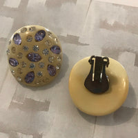Thumbnail for Weiss Cream Rhinestone Earrings Jewelry Bloomers and Frocks 