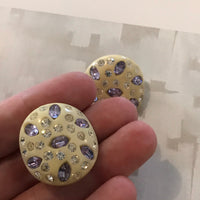 Thumbnail for Weiss Cream Rhinestone Earrings Jewelry Bloomers and Frocks 