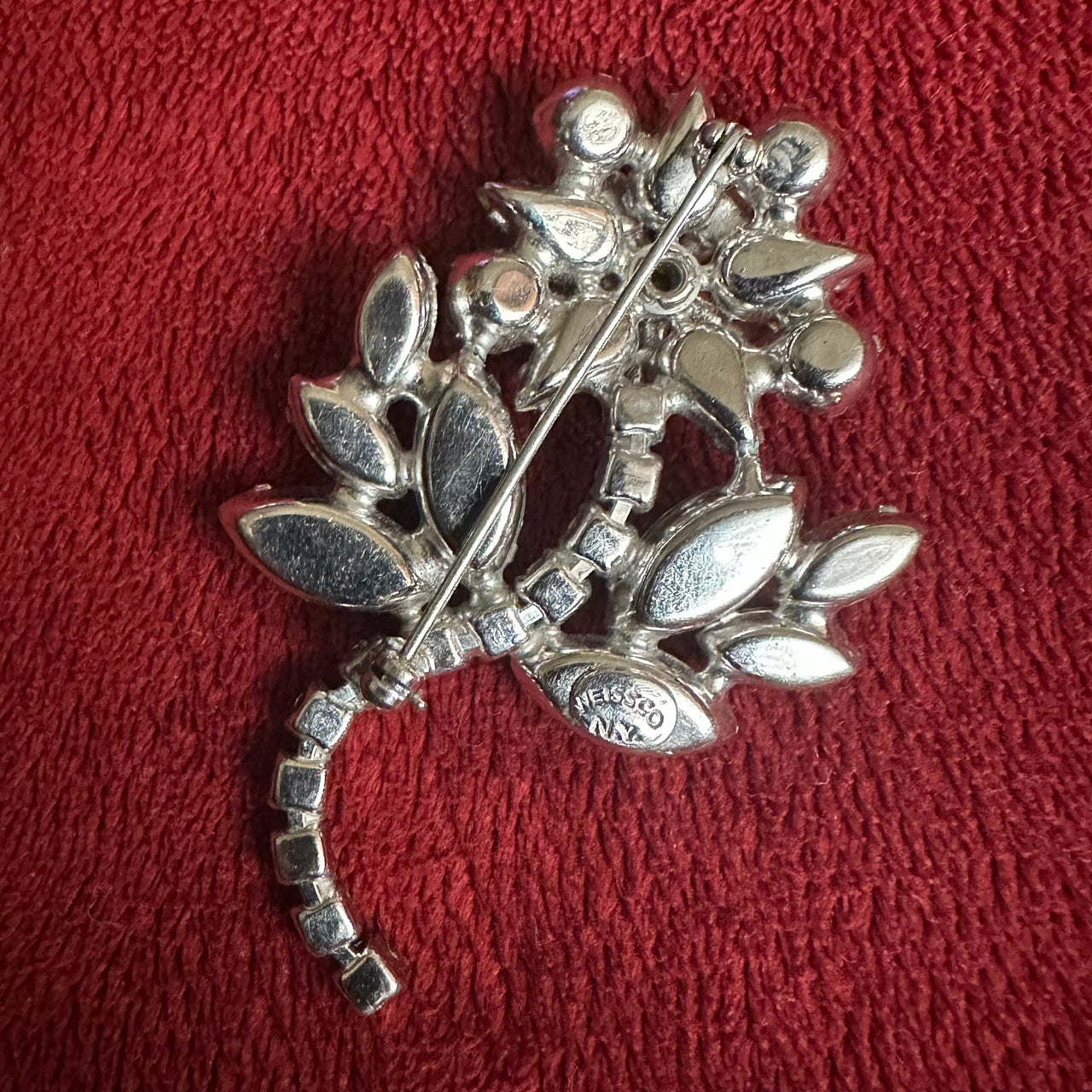 Weiss Rhinestone Flower Brooch Bloomers and Frocks 