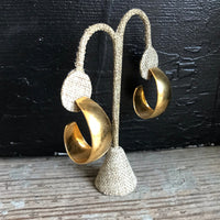 Thumbnail for Wide Goldtone Hoop Earrings Jewelry Bloomers and Frocks 